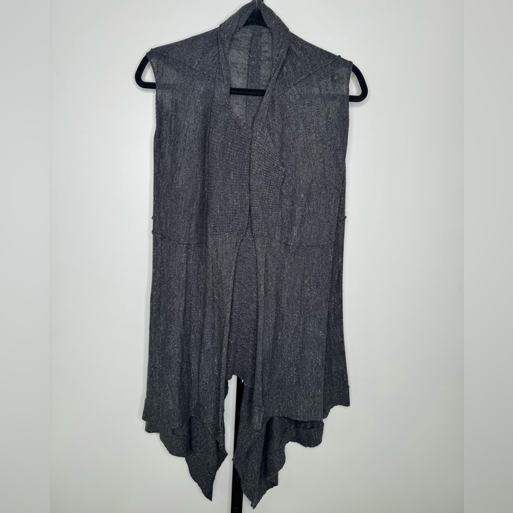 All Saints Fera Sleeveless Cardigan Open Vest - Effortless Style and Versatility